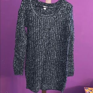 Long sleeved sweater dress